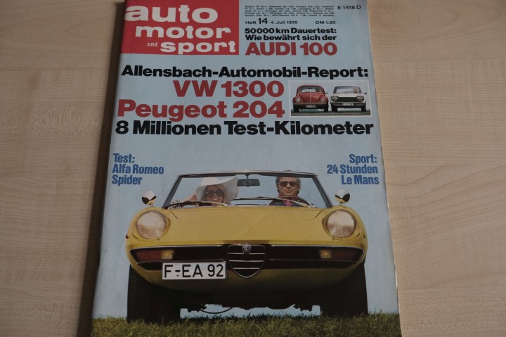 Deckblatt Auto Motor und Sport (14/1970)